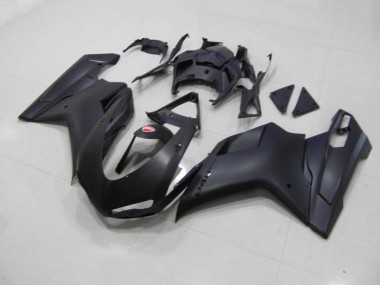 Online Ducati 848 1098 1198 07-14 Verkleidungen - Matt Schwarzer schwarzer Aufkleber