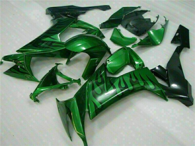 Online ZX10R 08-10 Verkleidungen - Grüne Flamme Online ZX10R 08-10 Verkleidungen - Grüne Flamme