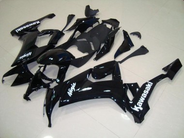 Online ZX10R 08-10 Verkleidungen - Glänzend Schwarz mit Weißem Aufkleber