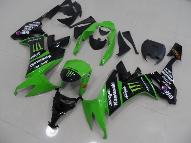 Online ZX10R 08-10 Verkleidungen - Grünes und Schwarz Monster