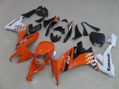 Online ZX10R 08-10 Verkleidungen - Orange und Weiß