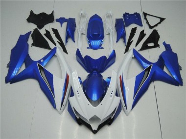 Online GSXR 600 / 750 K8 08-10 Verkleidung - Weiß Blau