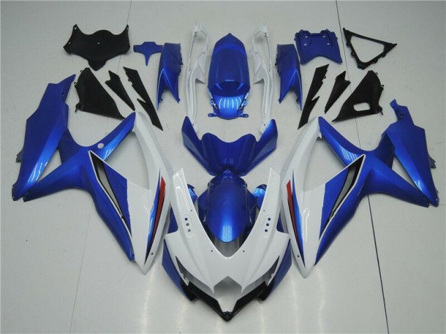 Online GSXR 600 / 750 K8 08-10 Verkleidung - Weiß Blau Online GSXR 600 / 750 K8 08-10 Verkleidung - Weiß Blau