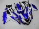 Online GSXR 600 / 750 K8 08-10 Verkleidungen - Weiß Blau Online GSXR 600 / 750 K8 08-10 Verkleidungen - Weiß Blau