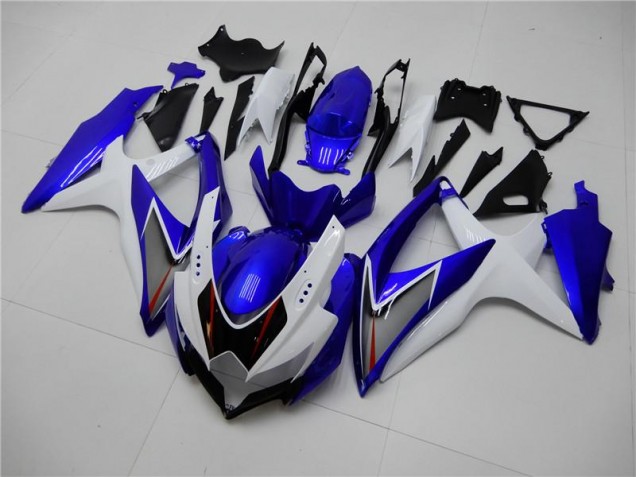 Online GSXR 600 / 750 K8 08-10 Verkleidungen - Weiß Blau Online GSXR 600 / 750 K8 08-10 Verkleidungen - Weiß Blau