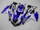 Online GSXR 600 / 750 K8 08-10 Verkleidungen - Weiß Blau Online GSXR 600 / 750 K8 08-10 Verkleidungen - Weiß Blau