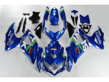 Online GSXR 600 / 750 K8 08-10 Verkleidungen - Blau Weiß Grün