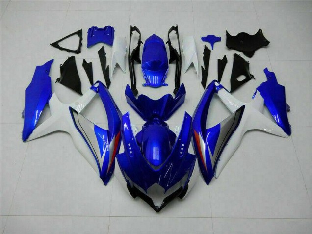 Online GSXR 600 / 750 K8 08-10 Verkleidungen - Blau Weiß Online GSXR 600 / 750 K8 08-10 Verkleidungen - Blau Weiß