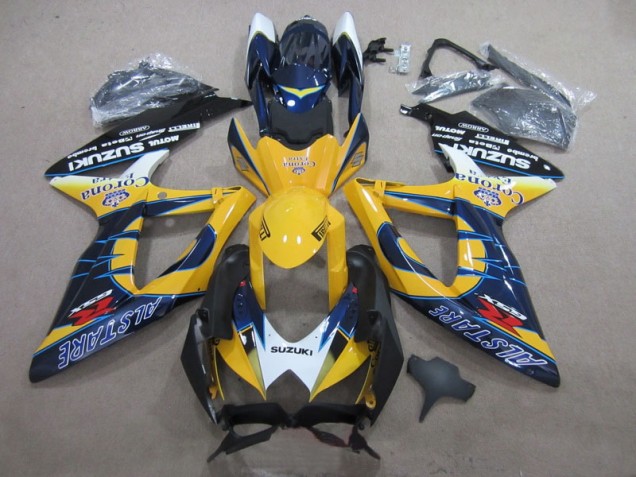Online GSXR 600 K8 08-10 Verkleidungen - Blau Gelb Corona Extra Online GSXR 600 K8 08-10 Verkleidungen - Blau Gelb Corona Extra