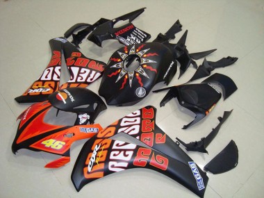 Online CBR 1000 RR 08-11 Verkleidungen - Rossi Matt Schwarz