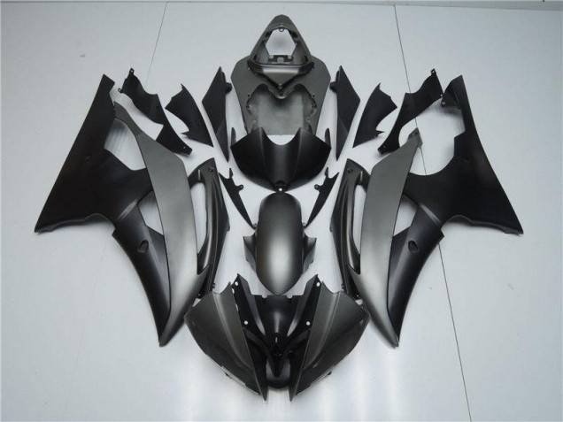 Online R6 08-16 Vollverkleidung - Grau Schwarz Online R6 08-16 Vollverkleidung - Grau Schwarz