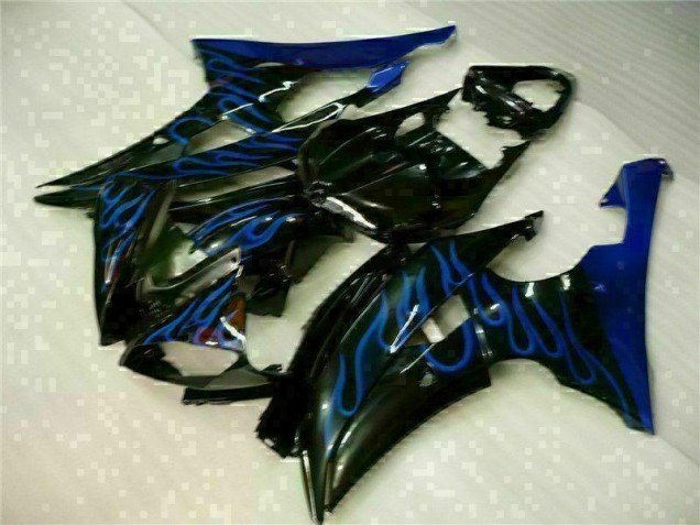 Online R6 08-16 Verkleidungen - Blau Flamme Schwarz