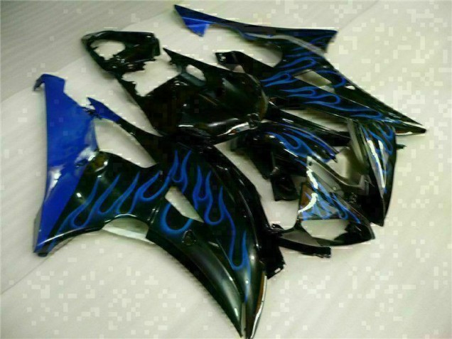 Online R6 08-16 Verkleidungen - Blau Flamme Schwarz
