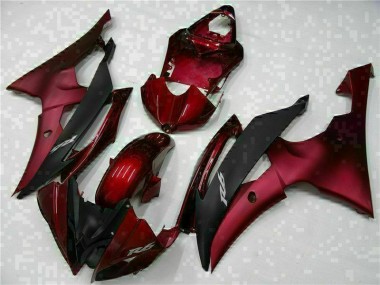 Online R6 08-16 Vollverkleidung - Rot Schwarz