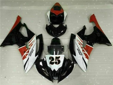 Online R6 08-16 Vollverkleidung - Weiß Schwarz