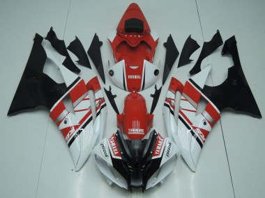Online R6 08-16 Vollverkleidung - Rot Weiß Schwarz