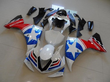 Online R1 09-11 Verkleidungen - Weiß Schwarz Ducati Stern