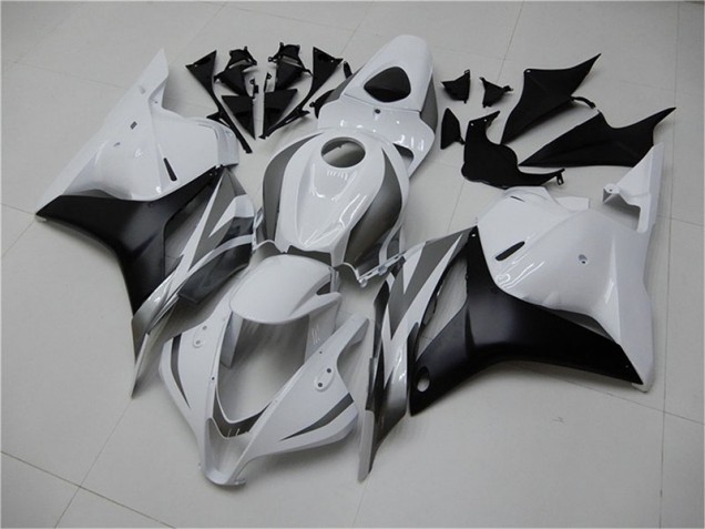 Online CBR 600 RR 09-12 Verkleidungen - Weiß Silber Schwarz Online CBR 600 RR 09-12 Verkleidungen - Weiß Silber Schwarz