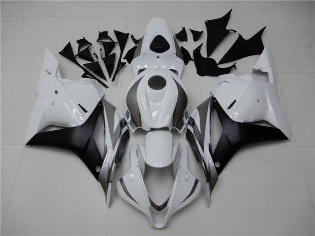 Online CBR 600 RR 09-12 Verkleidungen - Weiß Silber Schwarz Online CBR 600 RR 09-12 Verkleidungen - Weiß Silber Schwarz