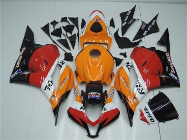 Online CBR 600 RR 09-12 Verkleidungen - Orange Rot Schwarz Repsol