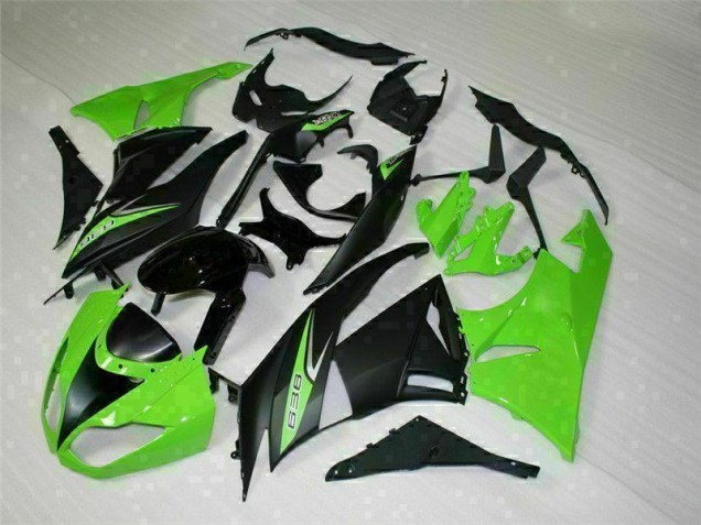 Online ZX6R 09-12 Verkleidungen - Schwarz Grün 636