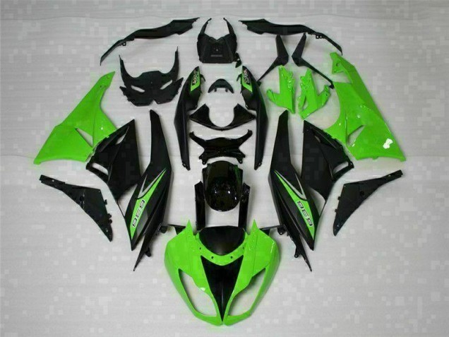 Online ZX6R 09-12 Verkleidungen - Schwarz Grün 636