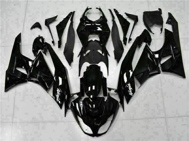 Online ZX6R 09-12 Verkleidungen - Schwarz Weißer Ninja Online ZX6R 09-12 Verkleidungen - Schwarz Weißer Ninja