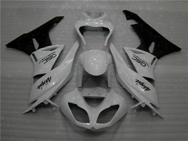 Online ZX6R 09-12 Verkleidungen - Weiß Schwarz Ninja Online ZX6R 09-12 Verkleidungen - Weiß Schwarz Ninja