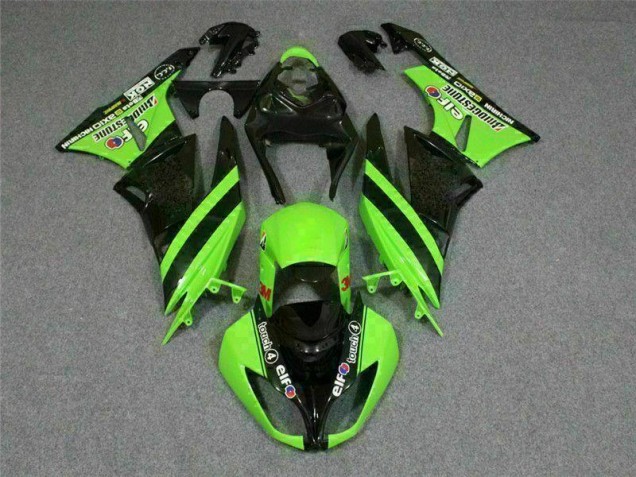 Online ZX6R 09-12 Verkleidungen - Schwarz Grün 3M Touch4 Online ZX6R 09-12 Verkleidungen - Schwarz Grün 3M Touch4