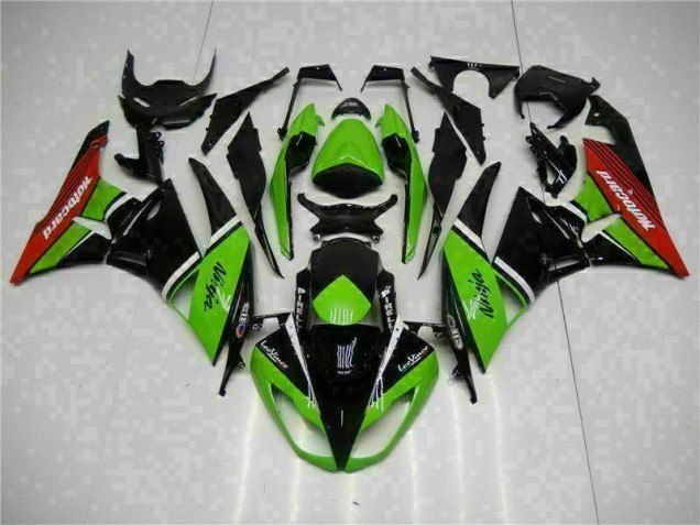 Online ZX6R 09-12 Verkleidungen - Grün Schwarz Rot