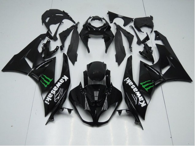 Online ZX6R 09-12 Verkleidungen - Schwarz mit Monster Online ZX6R 09-12 Verkleidungen - Schwarz mit Monster