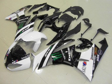 Online ZX6R 09-12 Verkleidungen - Weiß Monster