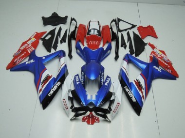 Online GSXR 1000 K9 09-16 Verkleidungen - Blau und Rot
