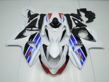 Online GSXR 1000 K9 09-16 Verkleidungen - Weiß Blau Schwarz