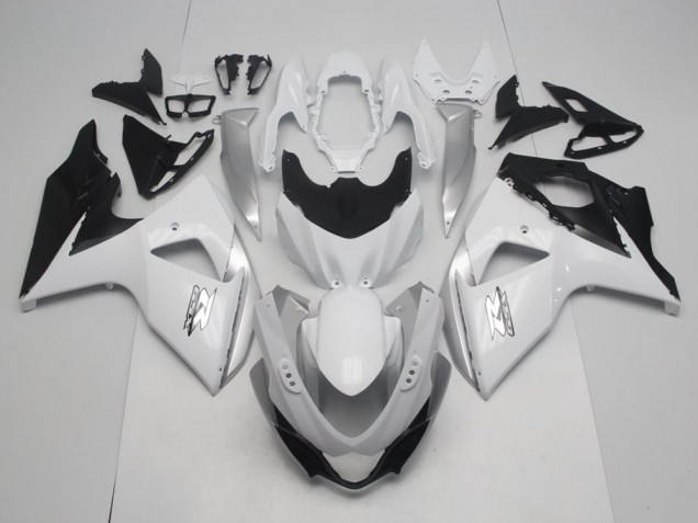 Online GSXR 1000 K9 09-16 Verkleidungen - Weiß OEM Stil Online GSXR 1000 K9 09-16 Verkleidungen - Weiß OEM Stil