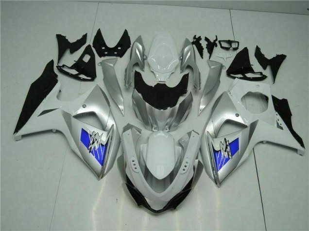 Online GSXR 1000 K9 09-16 Verkleidungen - Silber Weiß Online GSXR 1000 K9 09-16 Verkleidungen - Silber Weiß