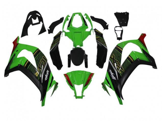 Online ZX10R 11-15 Verkleidungen - Grün Schwarz Online ZX10R 11-15 Verkleidungen - Grün Schwarz
