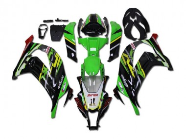 Online ZX10R 11-15 Verkleidung - Grün Schwarz