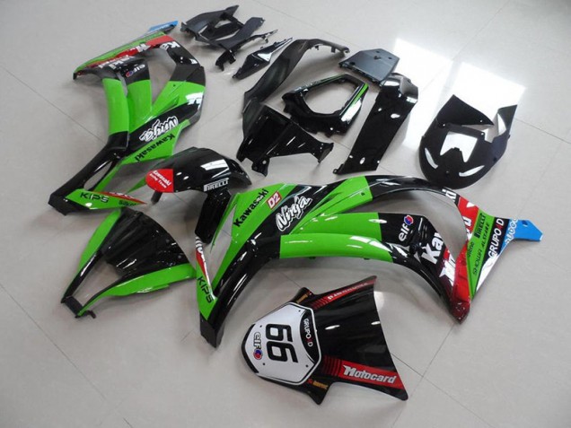 Online ZX10R 11-15 Verkleidungen - Grün Schwarz mit Nummer 66 Online ZX10R 11-15 Verkleidungen - Grün Schwarz mit Nummer 66