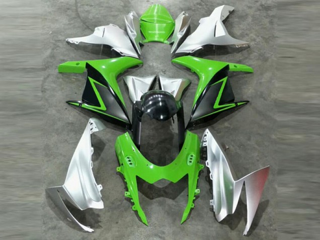 Online GSXR 600 / 750 K11 11-24 Verkleidung - Grün Silber Online GSXR 600 / 750 K11 11-24 Verkleidung - Grün Silber