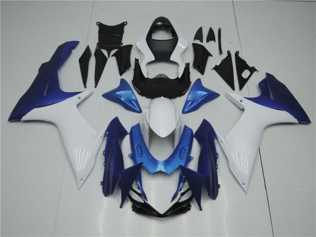 Online GSXR 600 / 750 K11 11-24 Verkleidungen - Weiß Blau Online GSXR 600 / 750 K11 11-24 Verkleidungen - Weiß Blau