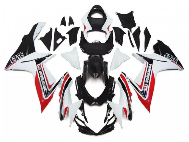 Online GSXR 600 / 750 K11 11-24 Verkleidungen - Weiß Rot Schwarz Online GSXR 600 / 750 K11 11-24 Verkleidungen - Weiß Rot Schwarz