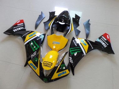 Online R1 12-14 Verkleidung - Gelb Schwarz Monster