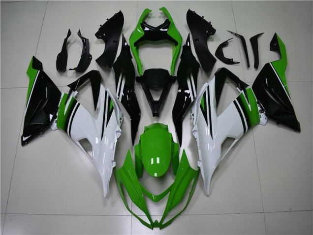 Online ZX6R 13-18 Verkleidungen - Grün Weiß Schwarz Online ZX6R 13-18 Verkleidungen - Grün Weiß Schwarz