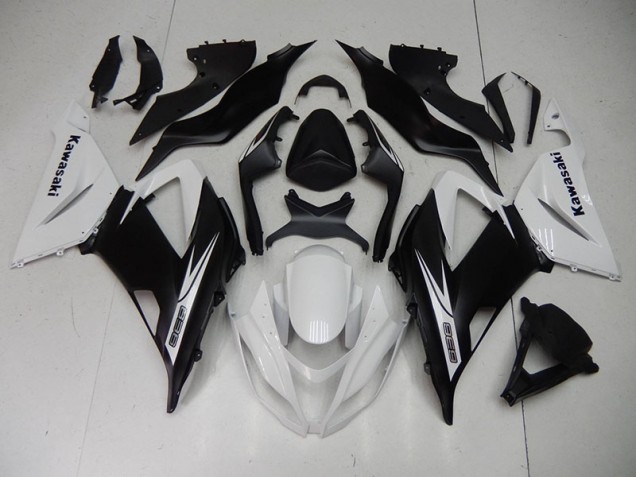 Online ZX6R 13-18 Verkleidungen - Schwarz Weiß Online ZX6R 13-18 Verkleidungen - Schwarz Weiß