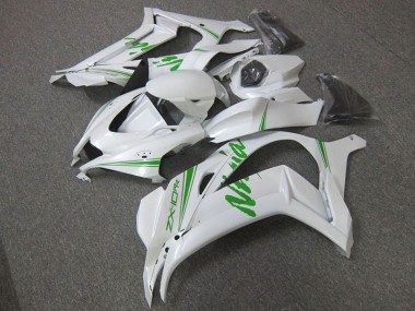 Online ZX10R 16-19 Verkleidungen - Weiß Grün